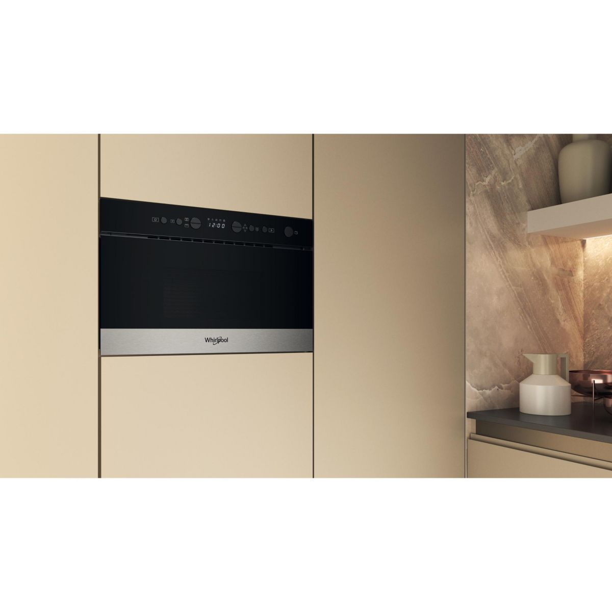 Micro ondes encastrable WM22574BXF couleur unique, WHIRLPOOL