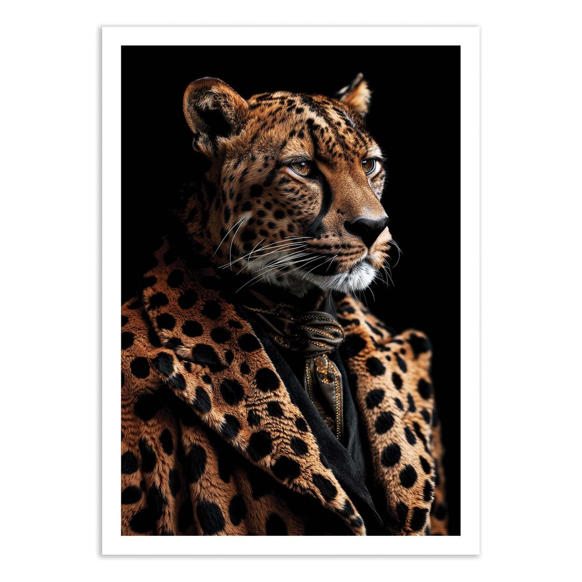 Affiche d'art - Cheetah Wild Suits - Philippe Hugonnard couleur unique, WALL EDITIONS