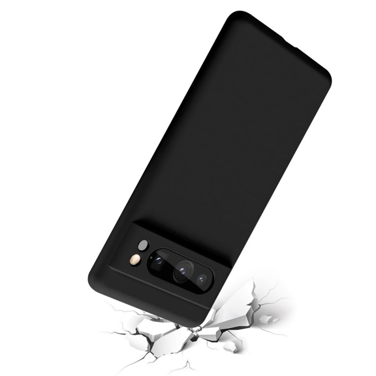 Coque Pixel 8 Pro antichoc + 2 vitres noir, EVETANE