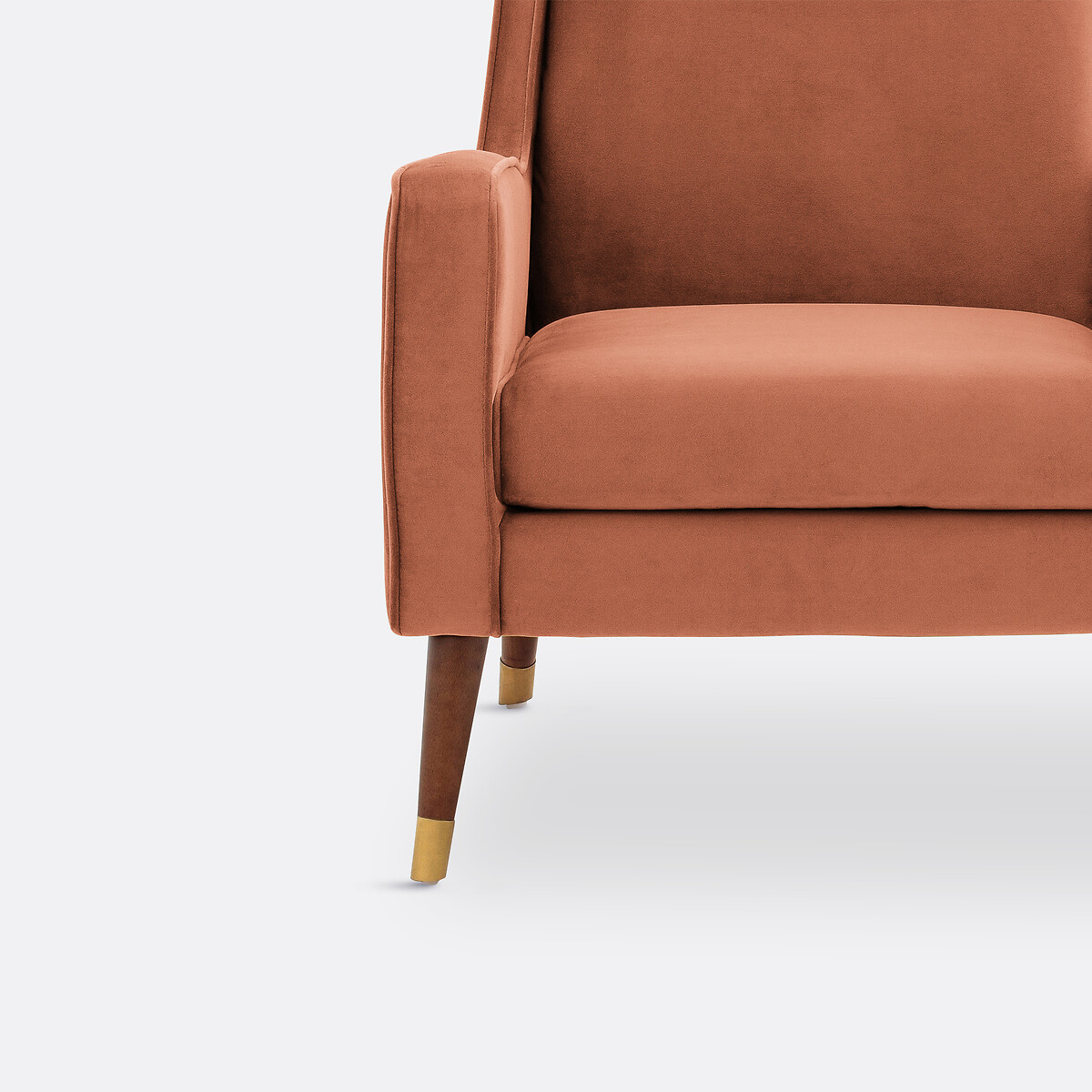 Poltrona, velluto, (Y) terracotta, LA REDOUTE INTERIEURS