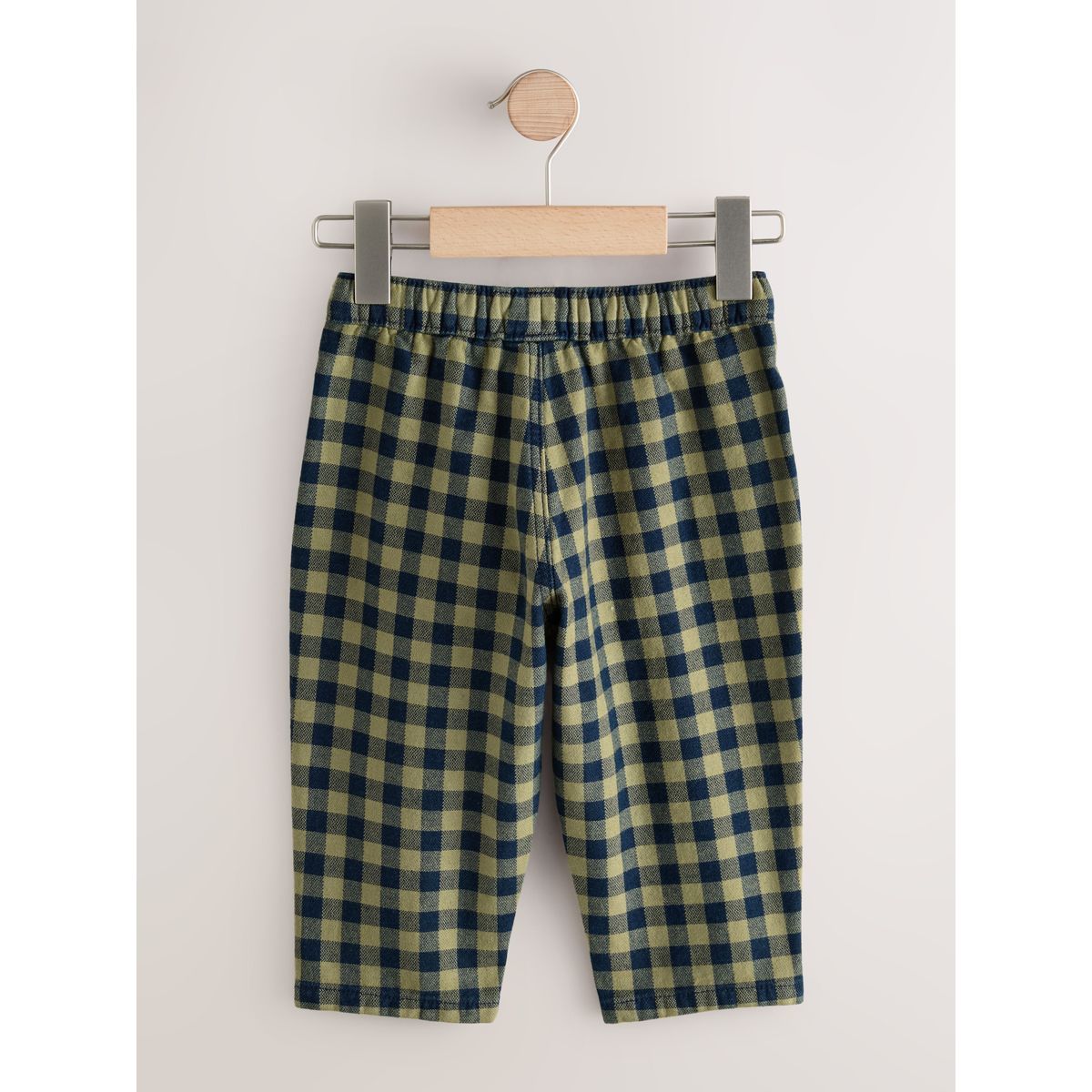 Pantalon bouffant à enfiler vichy marine, NEXT