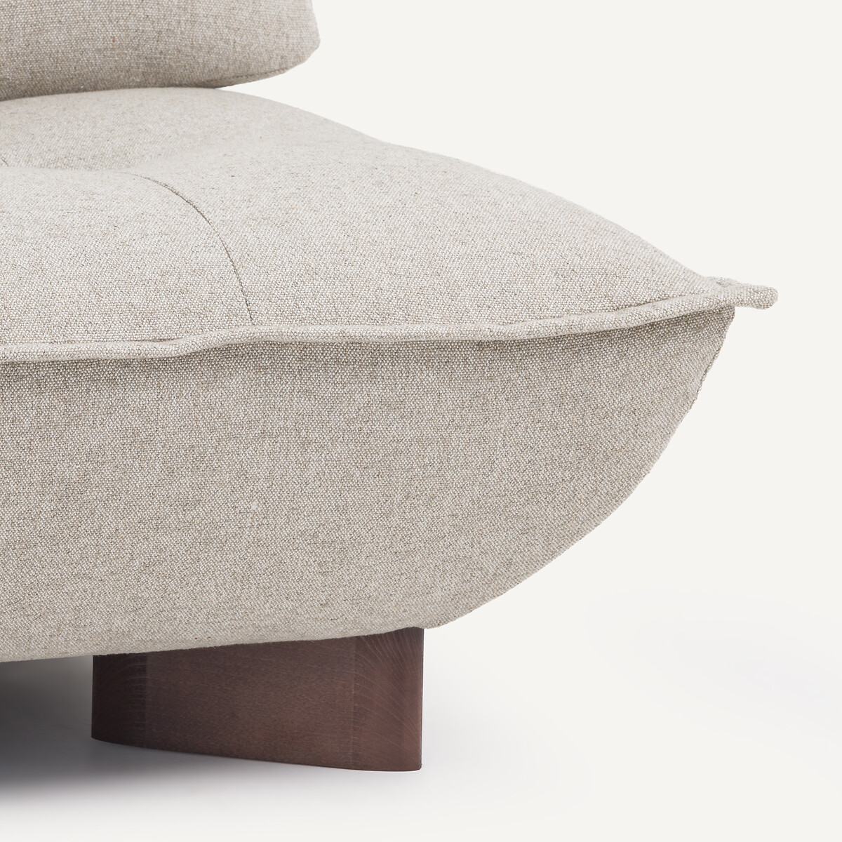 Banquette modulable en texturé viscose et lin, KAORI naturel, AM.PM