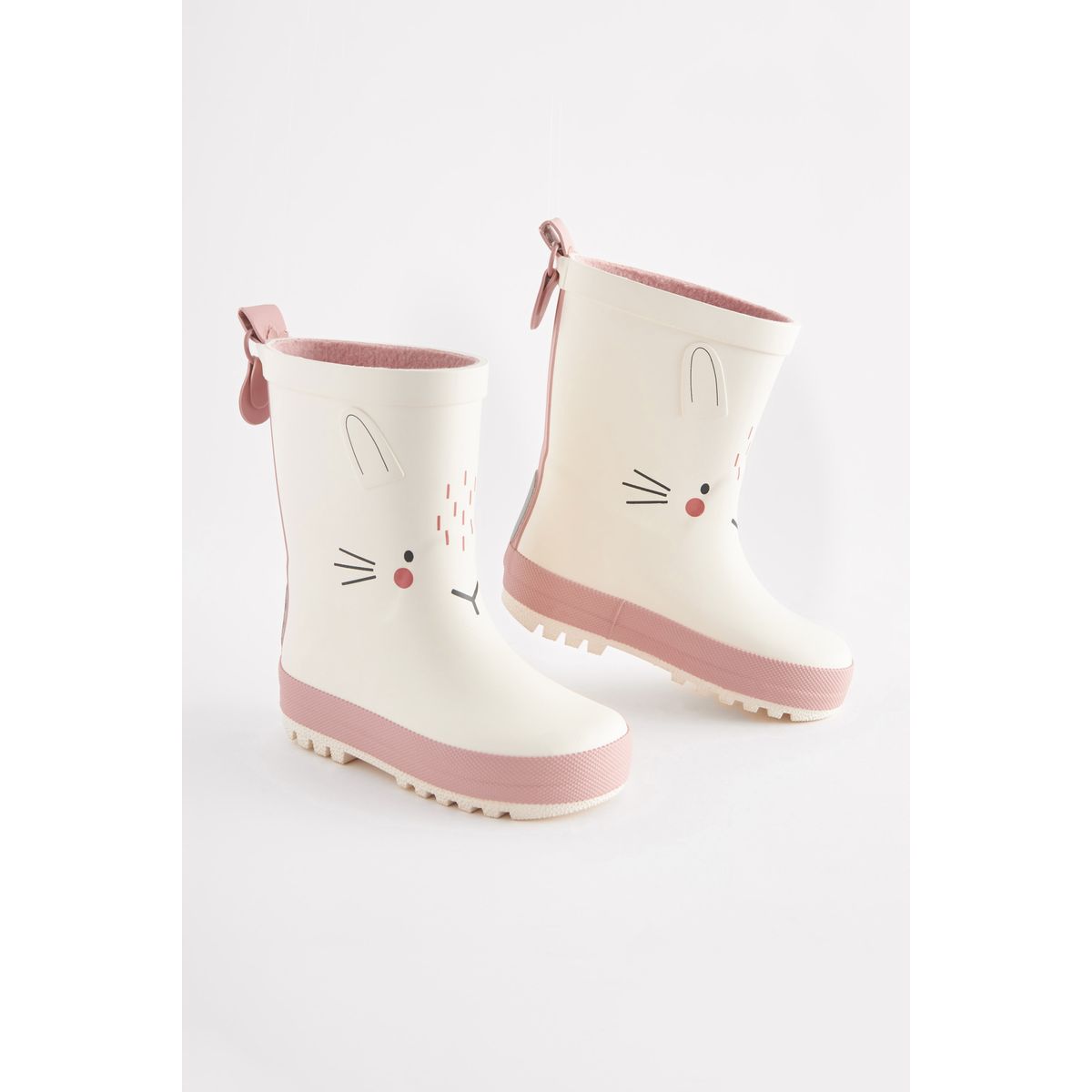 Bottes en caoutchouc motif personnage crème/blanc, NEXT