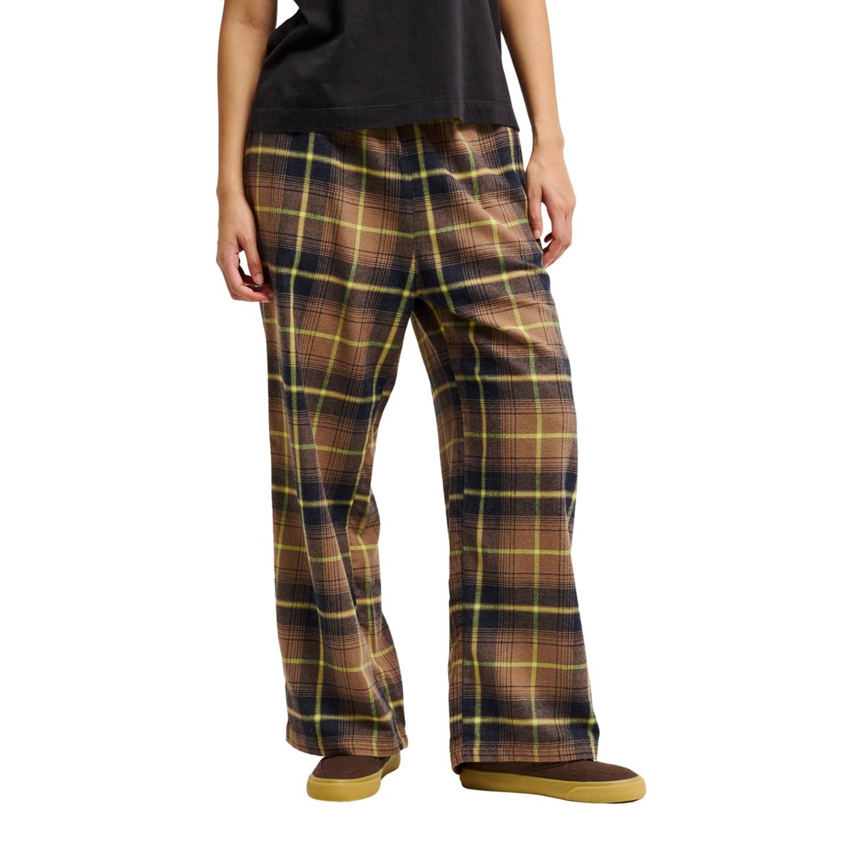 Pantalon taille élastiquée LOMOND marron pine bark lomond check, QUIKSILVER