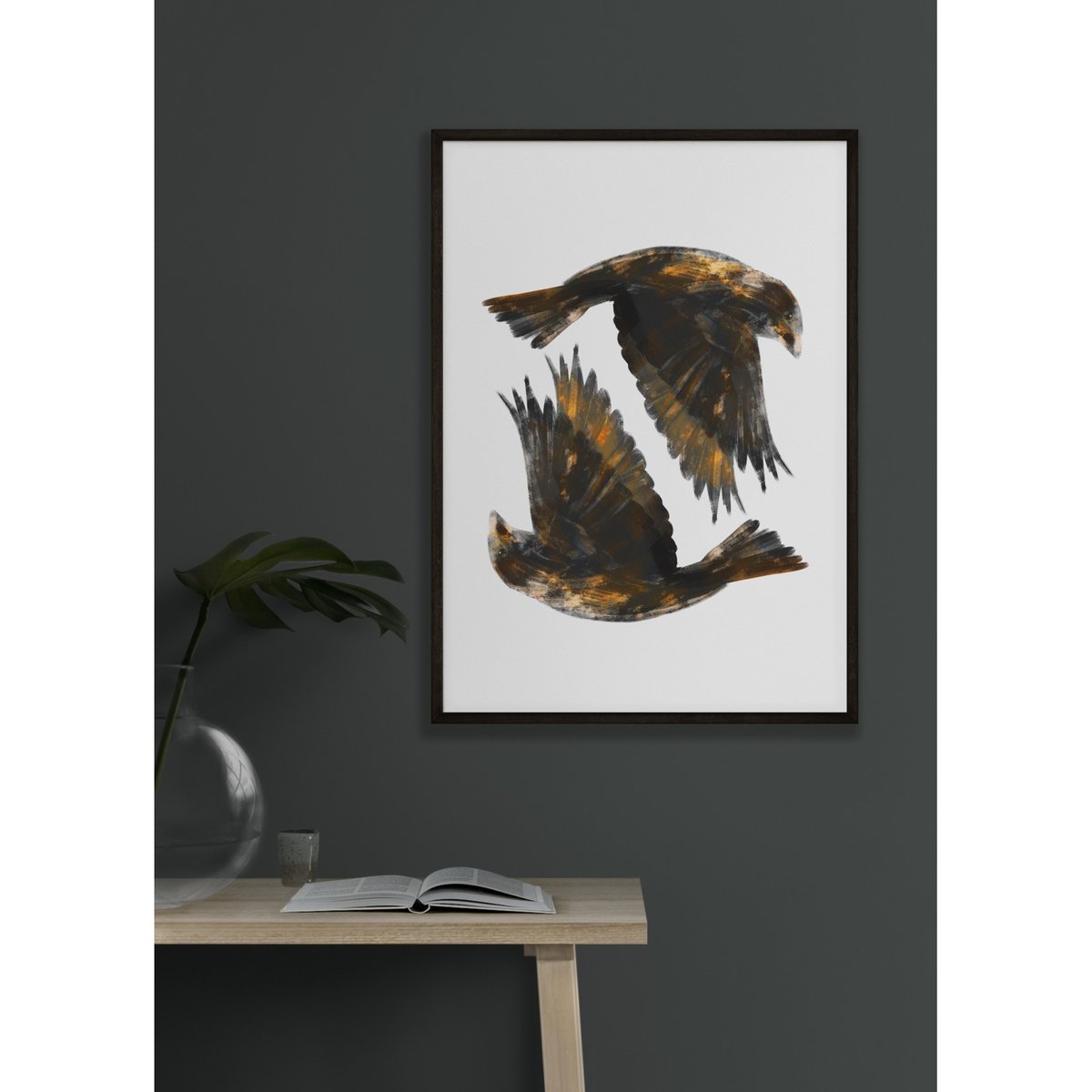 Affiche Bird blanc, L'AFFICHERIE