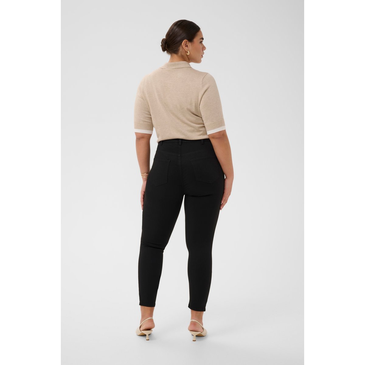 Jeans noir, KAFFE CURVE