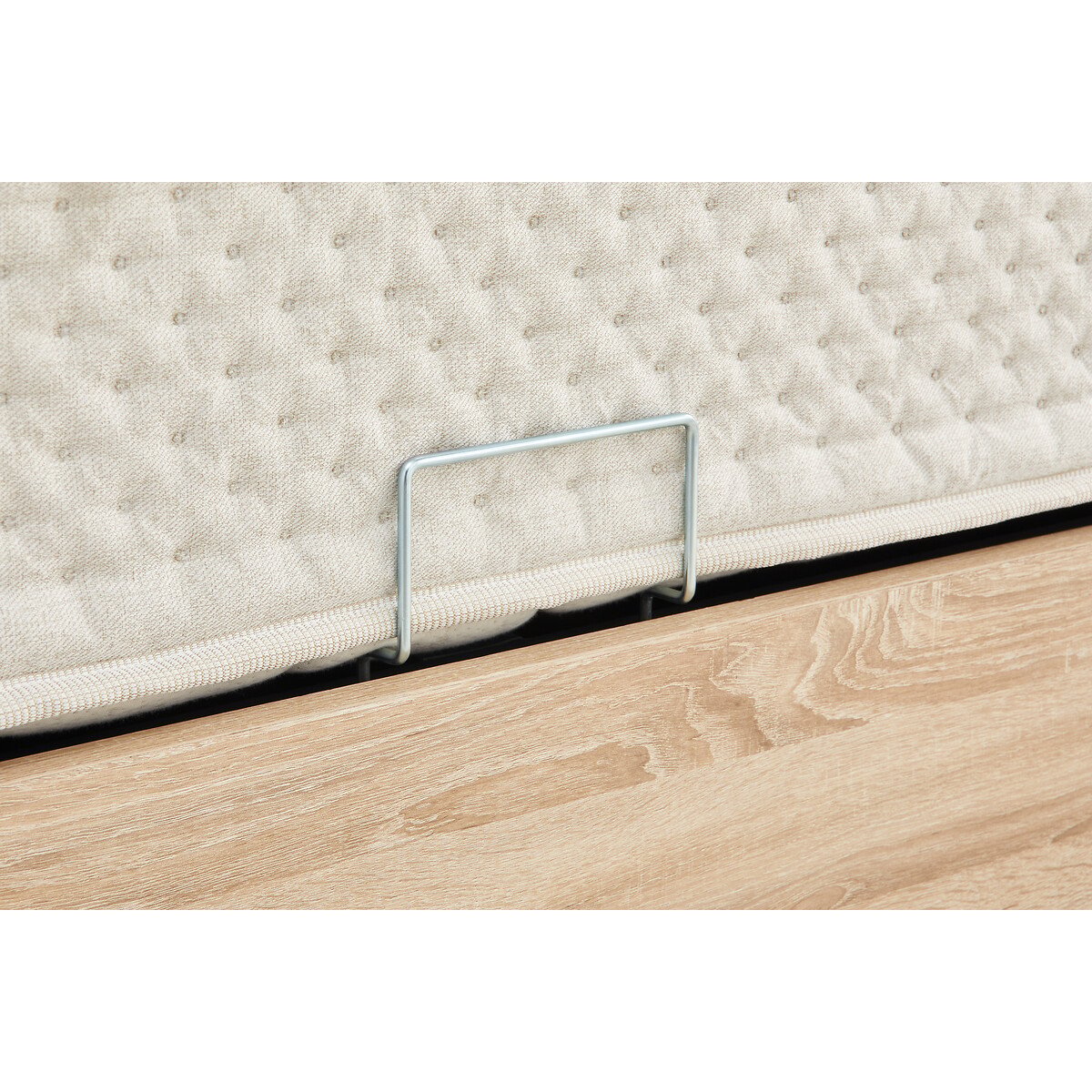 Ensemble matelas 651 ressorts soutien miferme accueil moelleux et lit coffre IZY bois, LA REDOUTE INTERIEURS