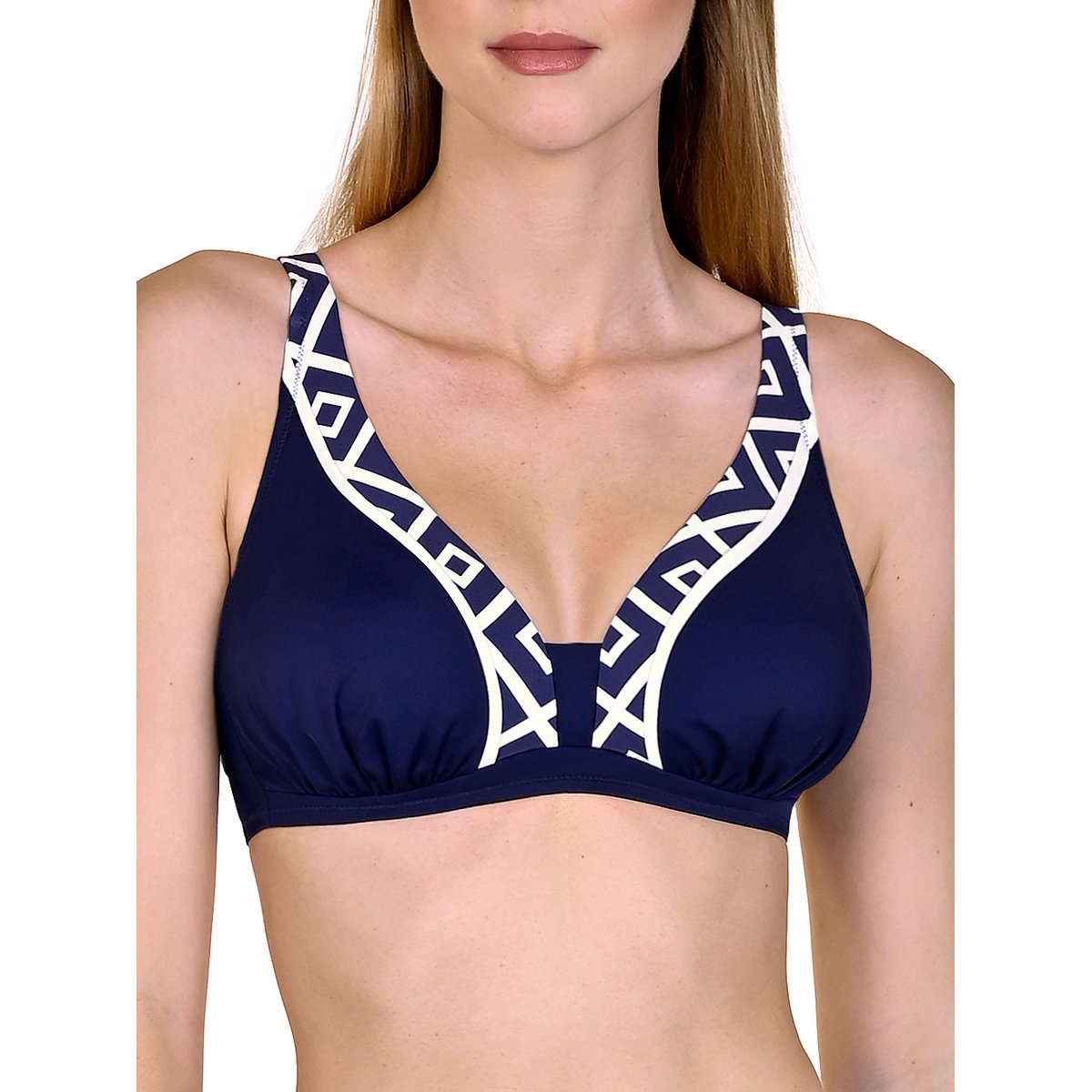 Haut maillot de bain sans armatures Costa Rica bleu bleu, LISCA