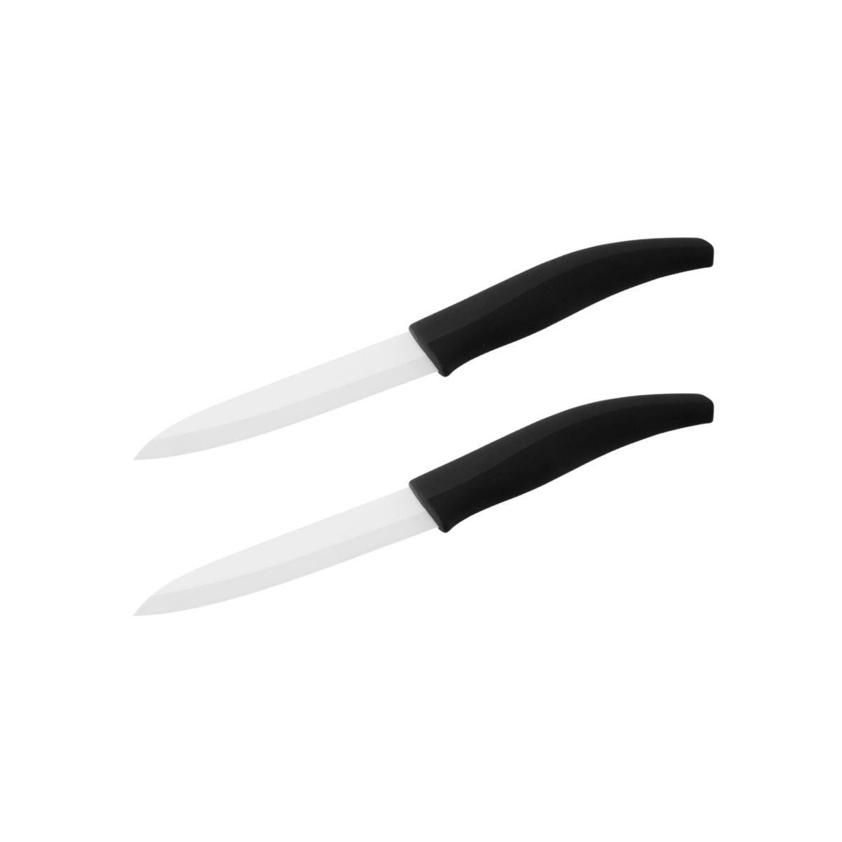 Lot de 2 couteaux d'office CERAMIQUE noir,blanc, NIROSTA