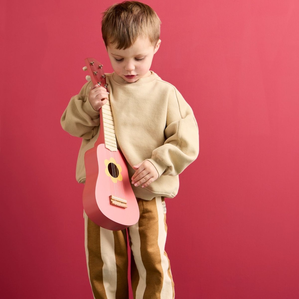 Guitare rose, jaune, KID'S CONCEPT
