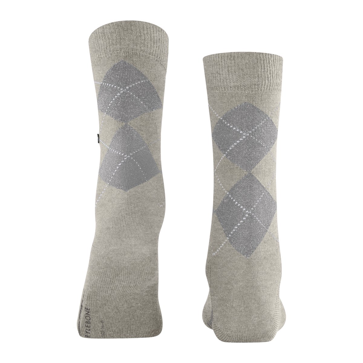 Chaussettes Marylebone Glitter Opaque light grey (3771), BURLINGTON