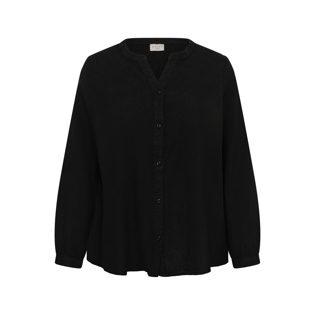 Chemise à manches longues noir black deep, KAFFE CURVE