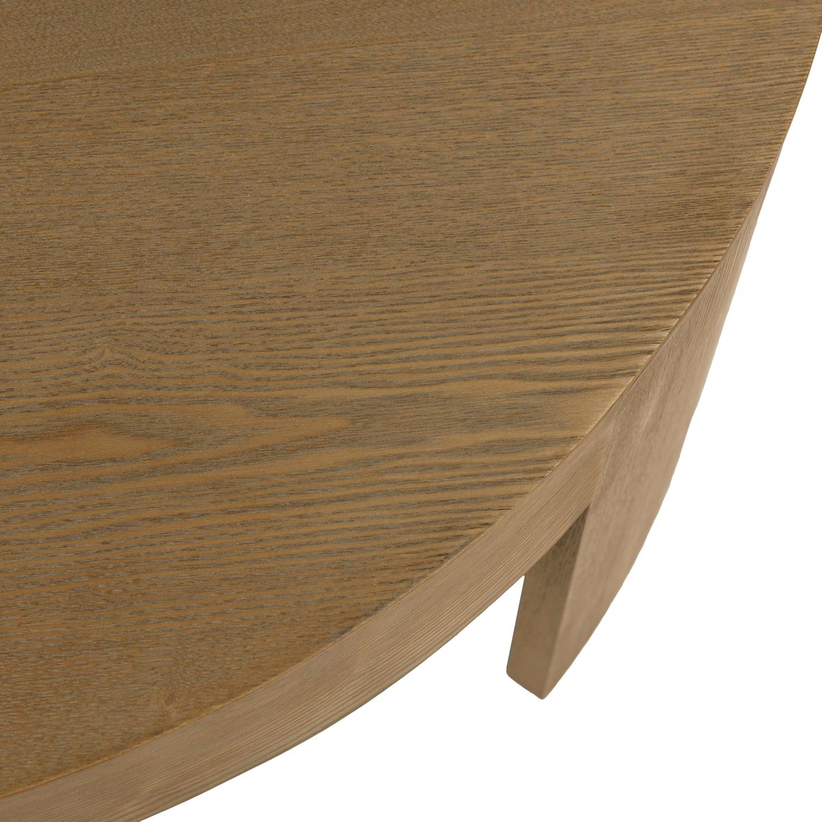 Table basse ronde couleur naturelle design arrondi VELAR bois naturel, PIER IMPORT