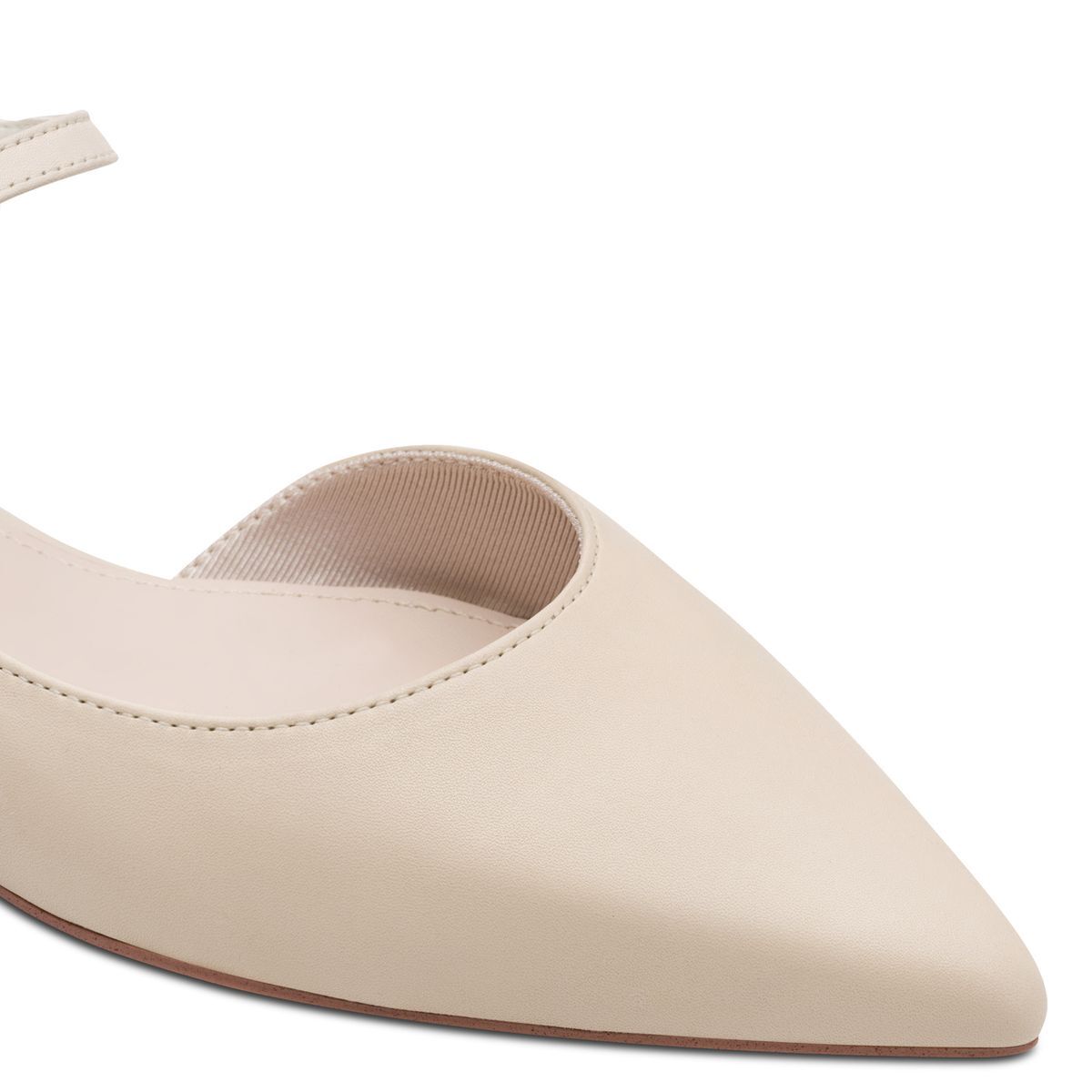 escarpin en cuir beige ivoire, TAMARIS