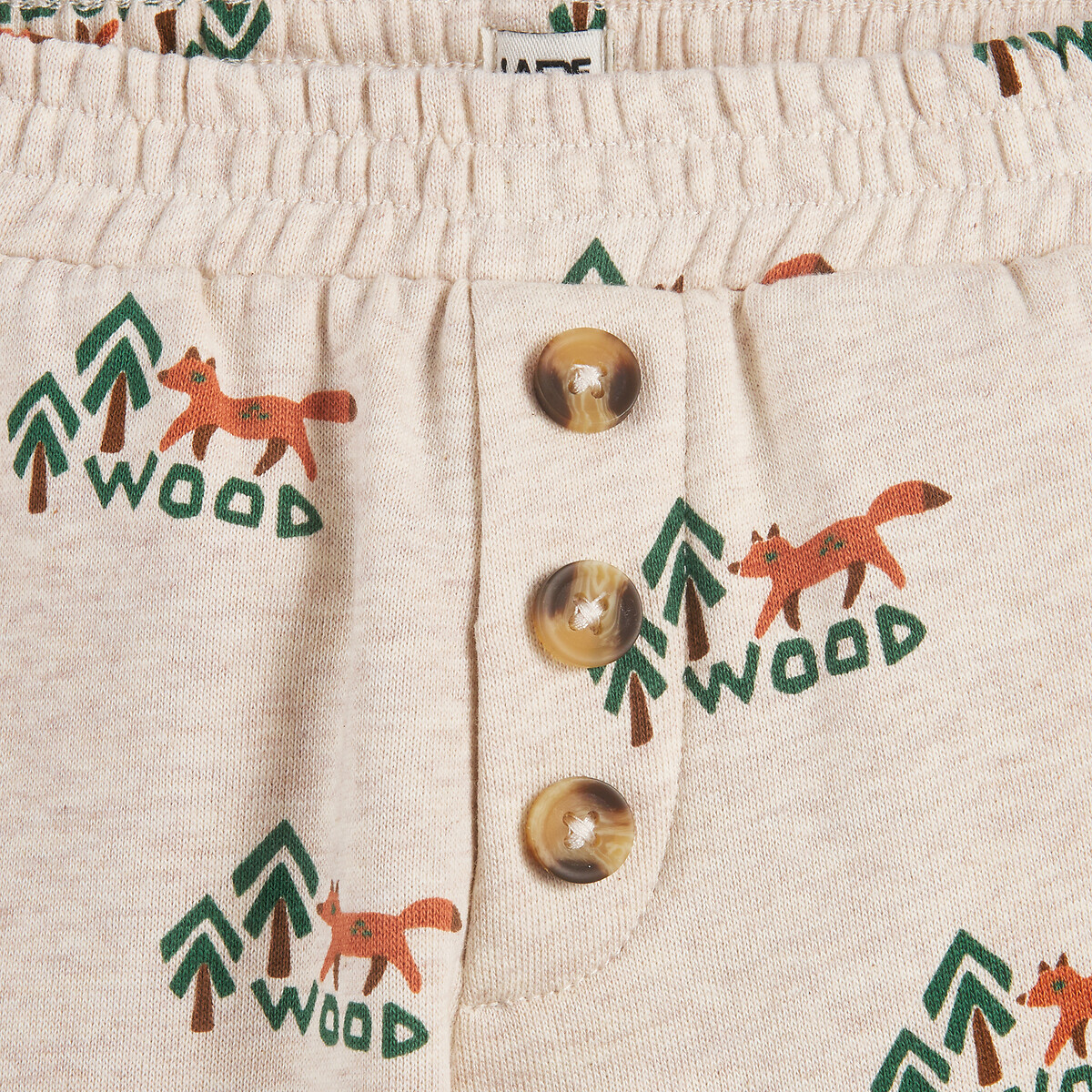 Pack of 2 Straight Joggers beige, LA REDOUTE COLLECTIONS