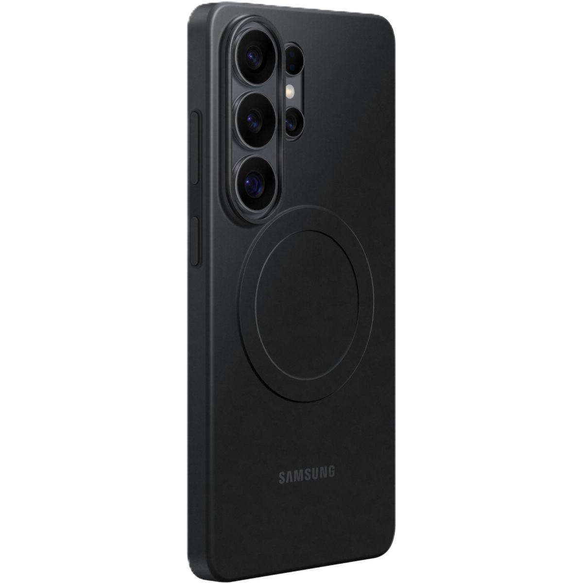Coque silicone Slim Magnet S26 Ultra noir couleur unique, SAMSUNG