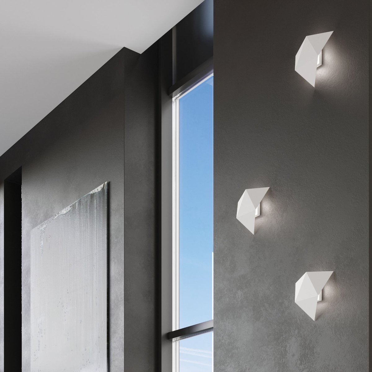 Applique Acier Blanc G9 2 Solido blanc, EDEN