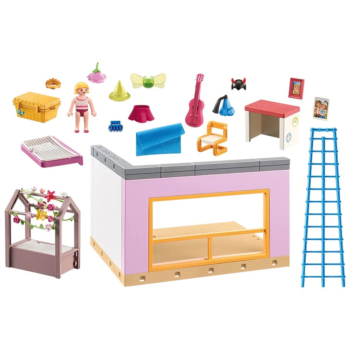 Chambre d'enfant avec lit cabane multicolore, PLAYMOBIL