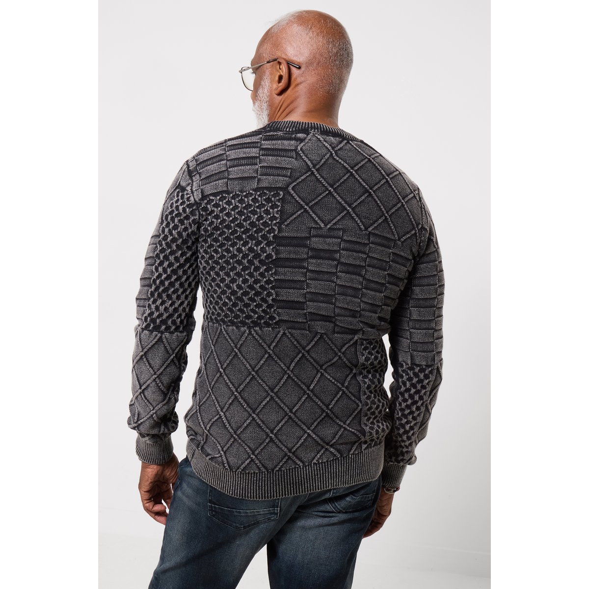 Pull Col Rond Délavé gris, JOE BROWNS