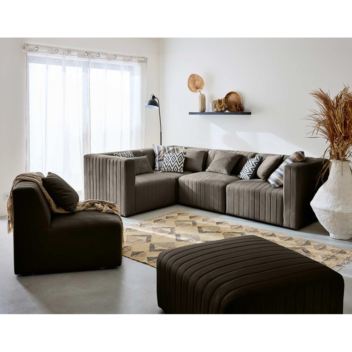 Module d'assise - NOVA gris, BEST MOBILIER