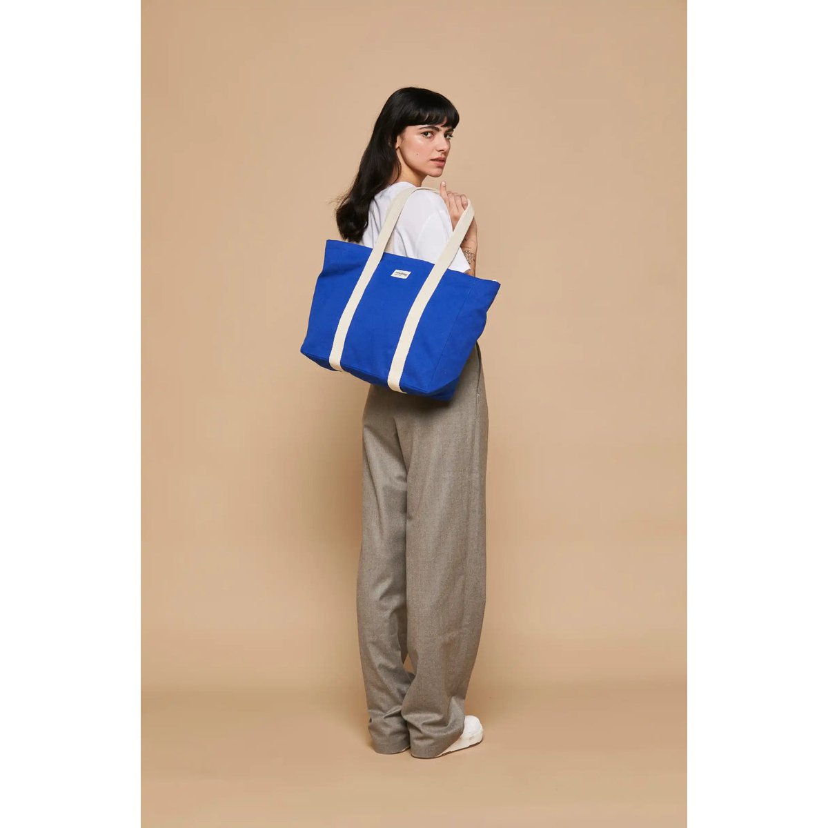 Cabas CÉSAR bleu electrique, HINDBAG