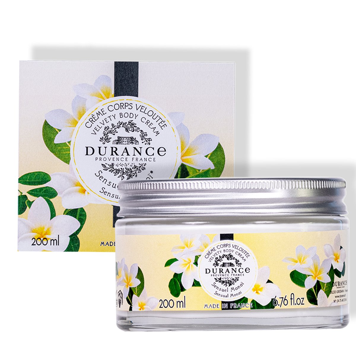 Crème corps veloutée SENSUEL MONOÏ couleur unique, DURANCE
