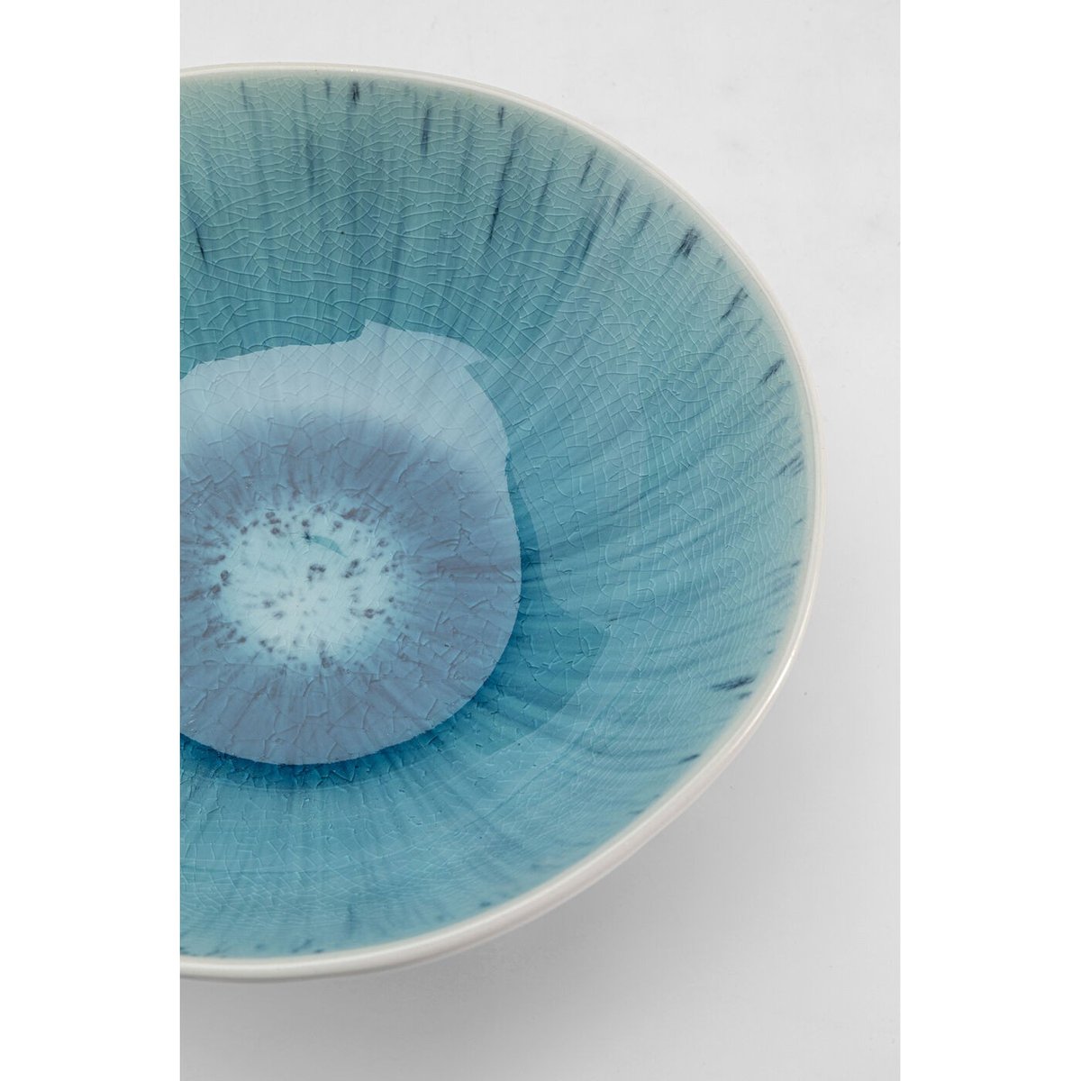 Lot de 4 bols 18cm, MUSTIQUE bleu, KARE DESIGN