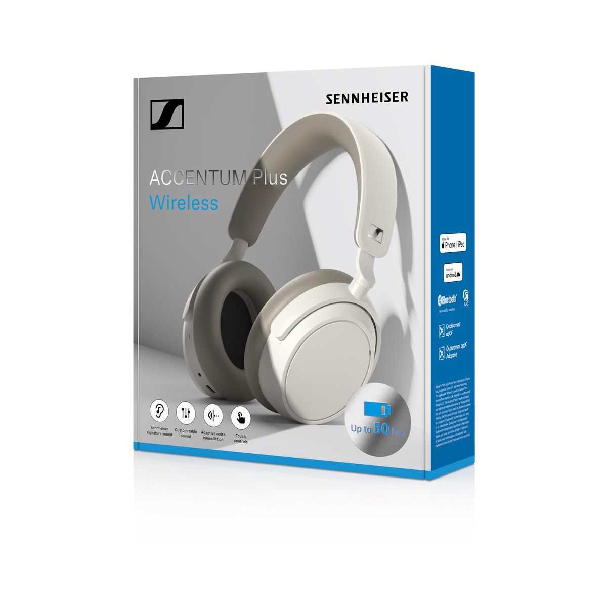 Casque Accentum Plus Wireless Blanc blanc, SENNHEISER