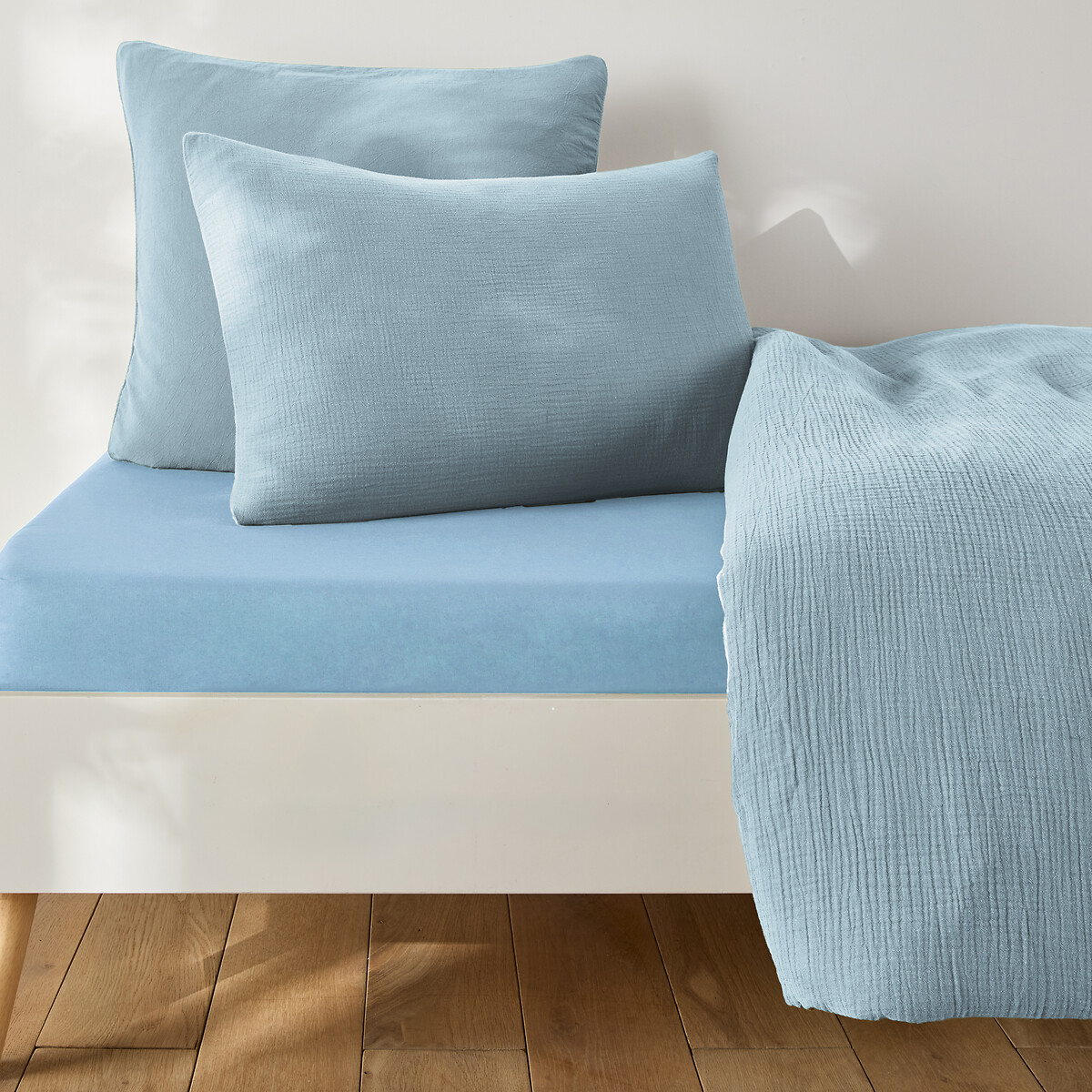 Lenzuolo Con Angoli Per Bambini Tinta Unita Cotone Lavato Altezza 30 CM Kumco Casa E Giardino Biancheria Lenzuola Coperte La Redoute