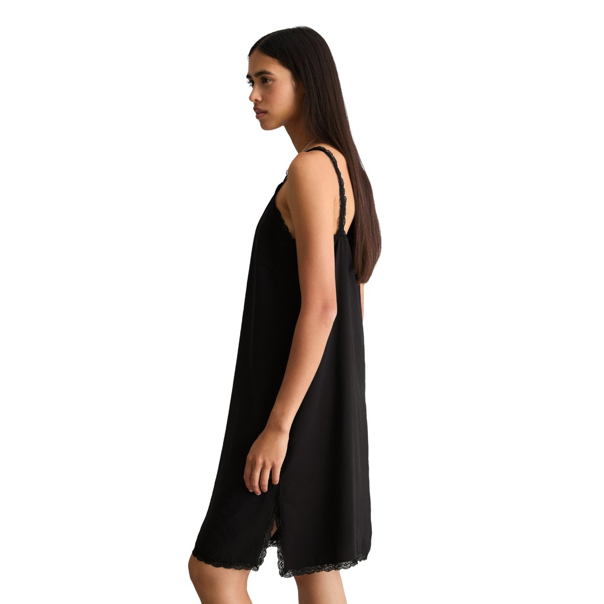 Robe lingerie droite en TENCEL™ Modal noir, MARC O’POLO DENIM