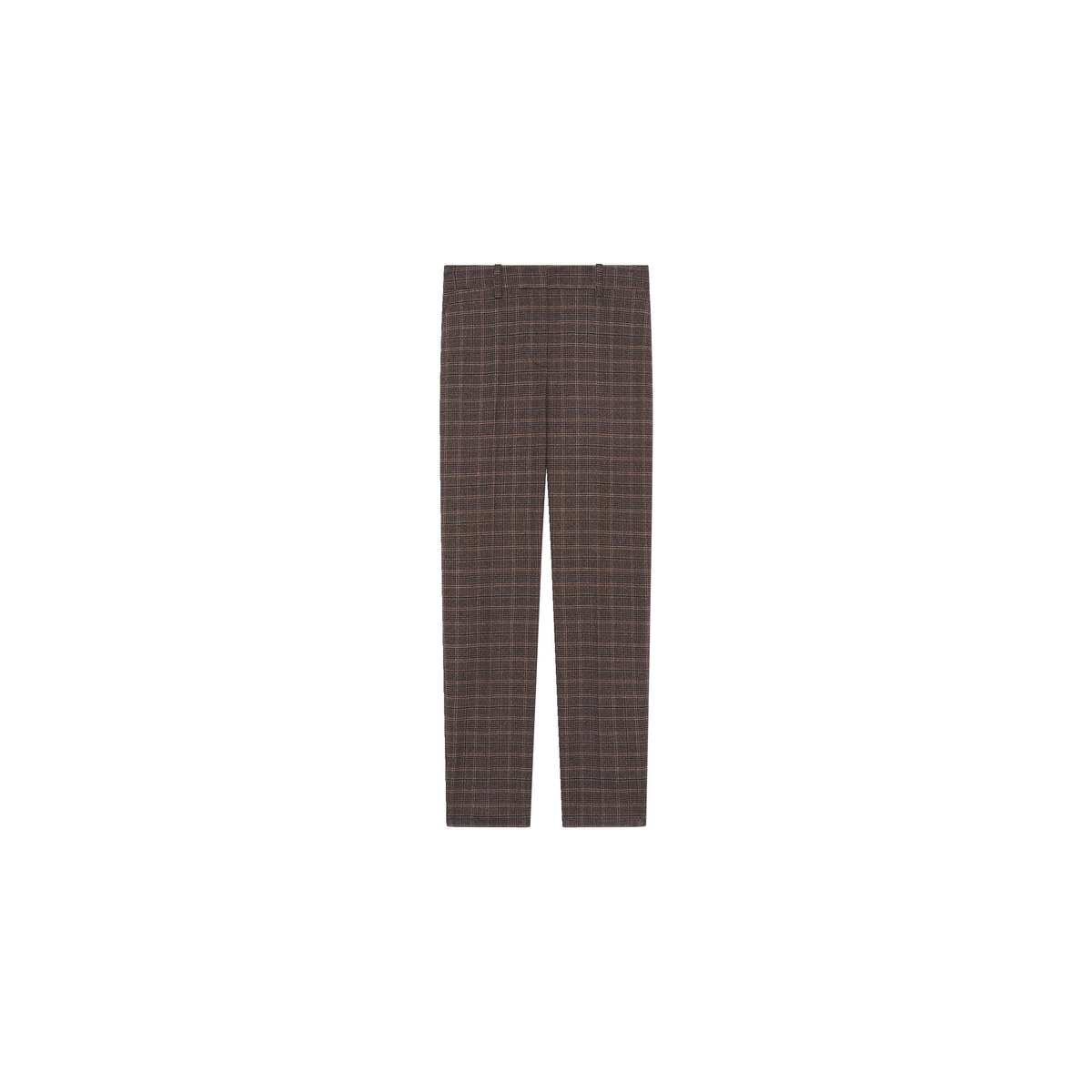 Pantalon coupe cigarette PSIDIKOFil textile marron foncé, CAROLL