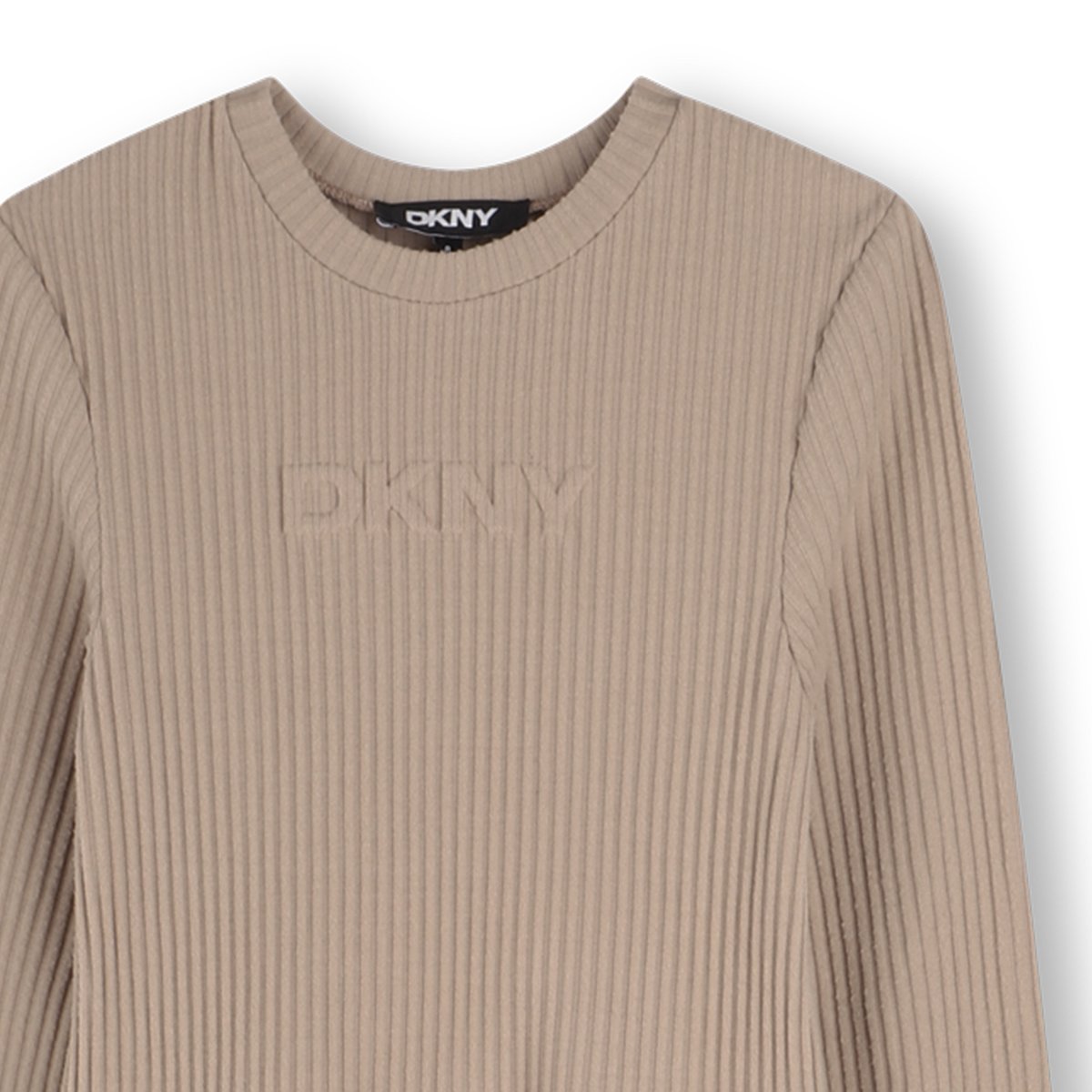 Longue robe bi-tissu gres, DKNY
