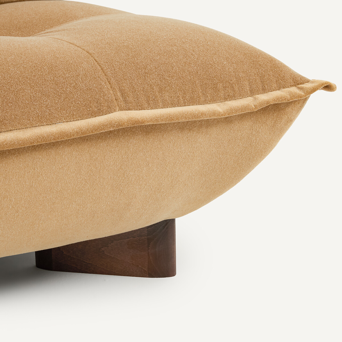 Banquette modulable en velours de lin, KAORI caramel, AM.PM