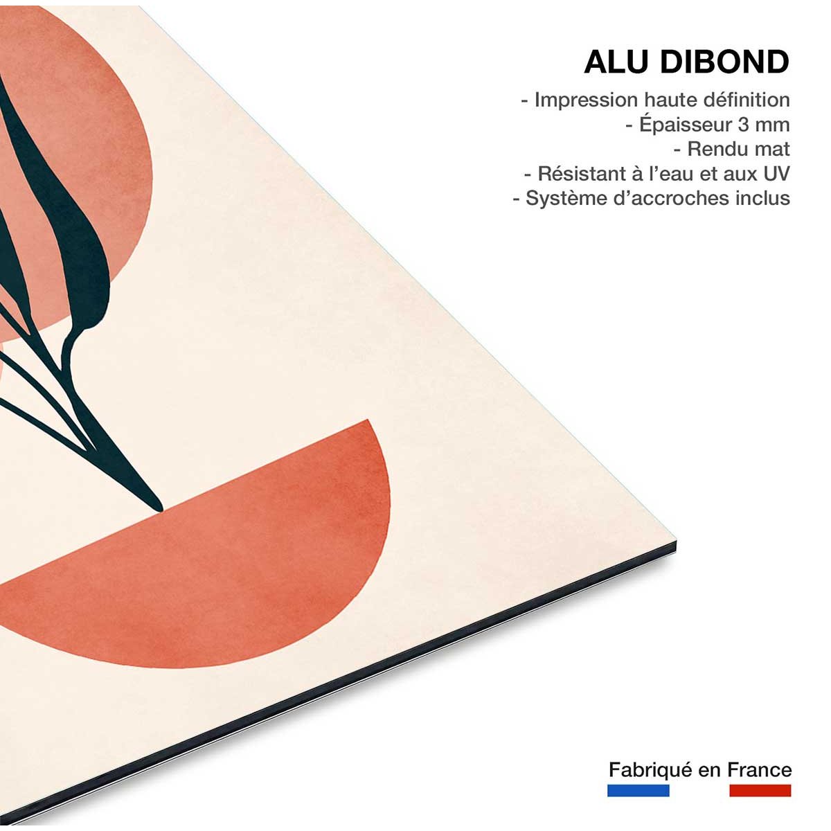 Tableau fleurs Copenhagen deco tableau alu dibond, HEXOA