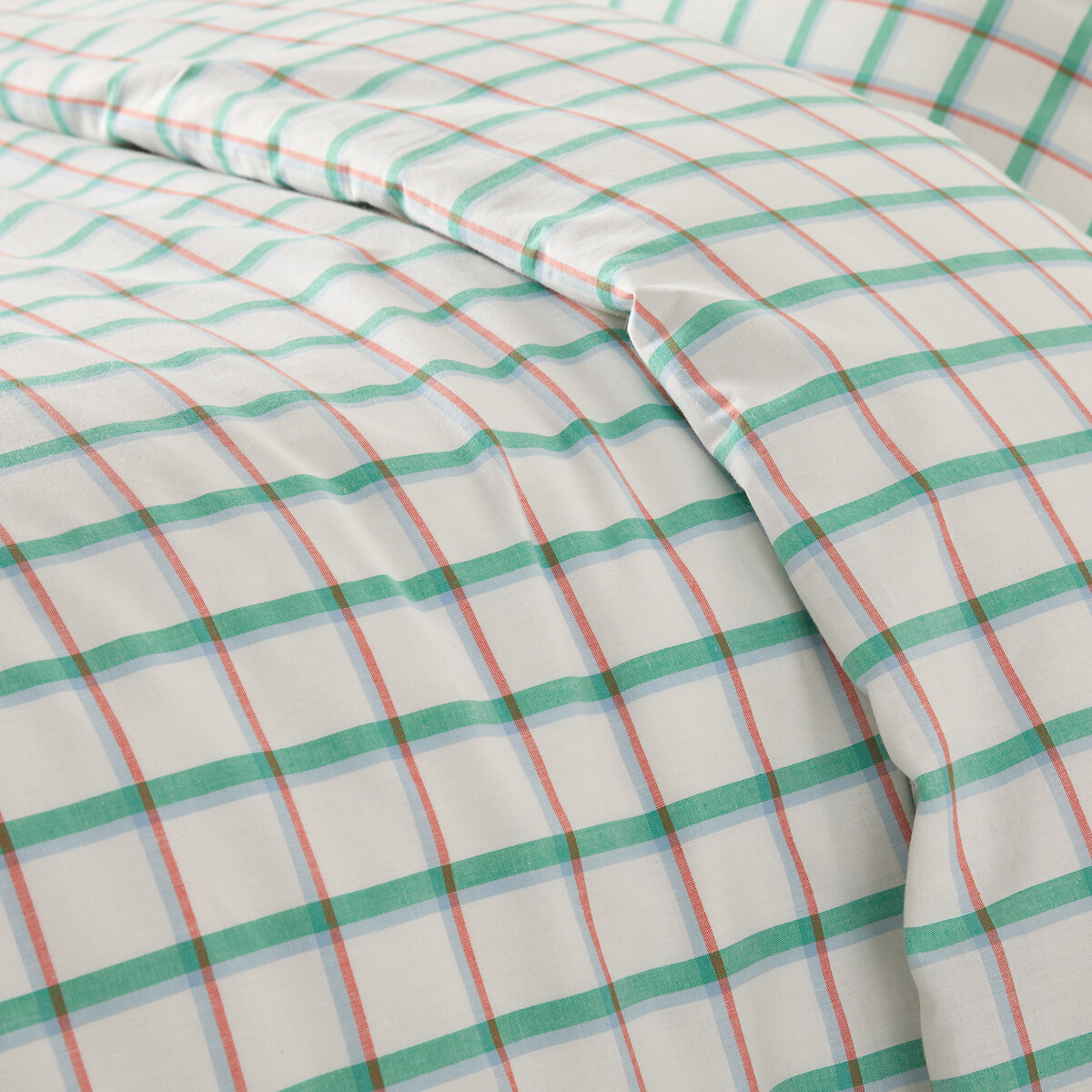 Housse de couette en coton, Brieuc carreaux multicolore, LA REDOUTE INTERIEURS