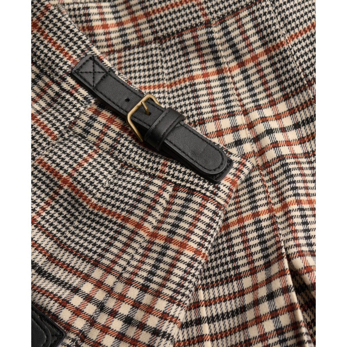Jupe Athletic Essentials Coupe Ajustée beige/marron carreaux, SUPERDRY