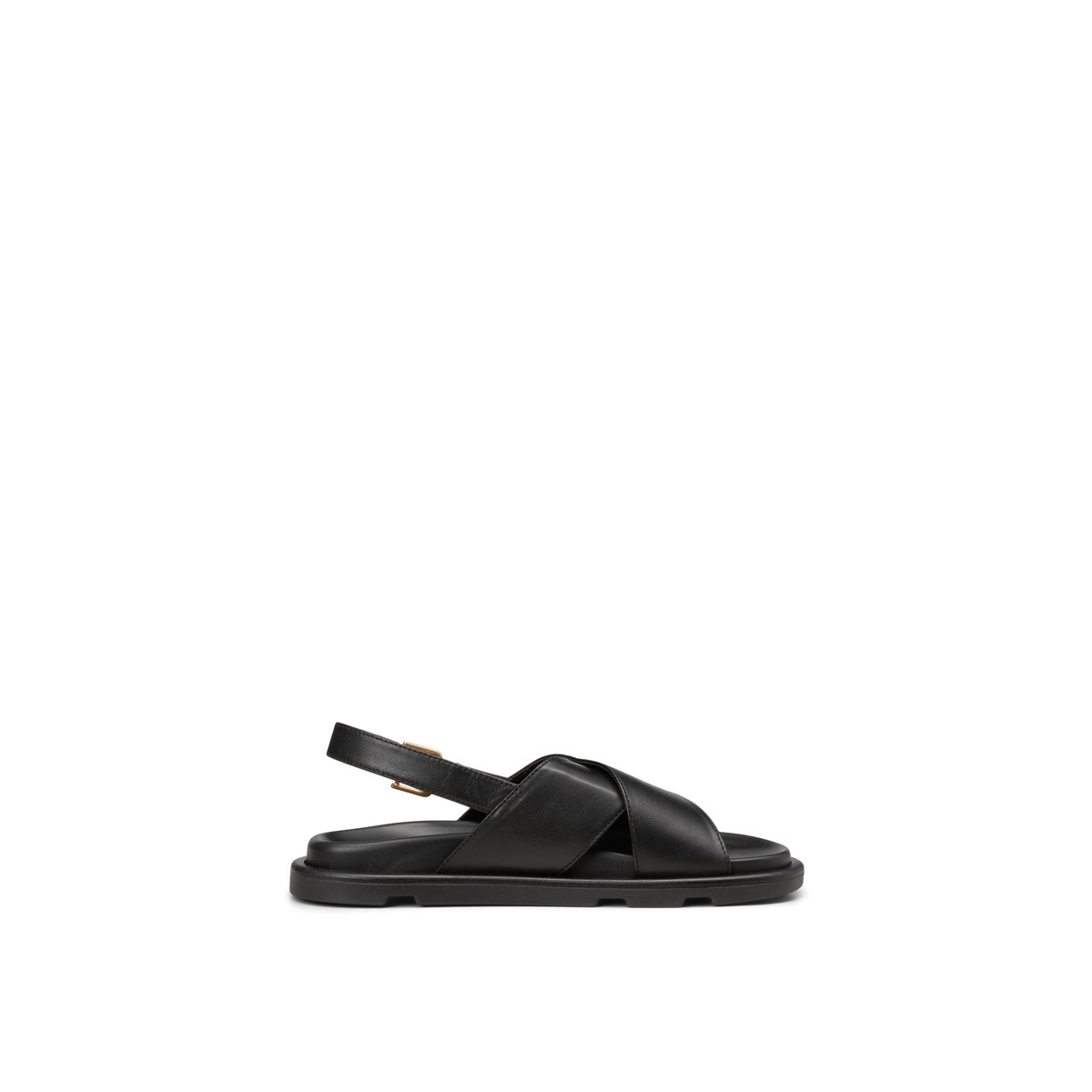 Sandale en cuir de vache noble schwarz, MARC O'POLO