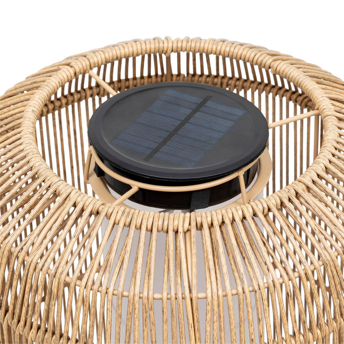 Lampadaire solaire extérieur LOISE beige, ATMOSPHERA