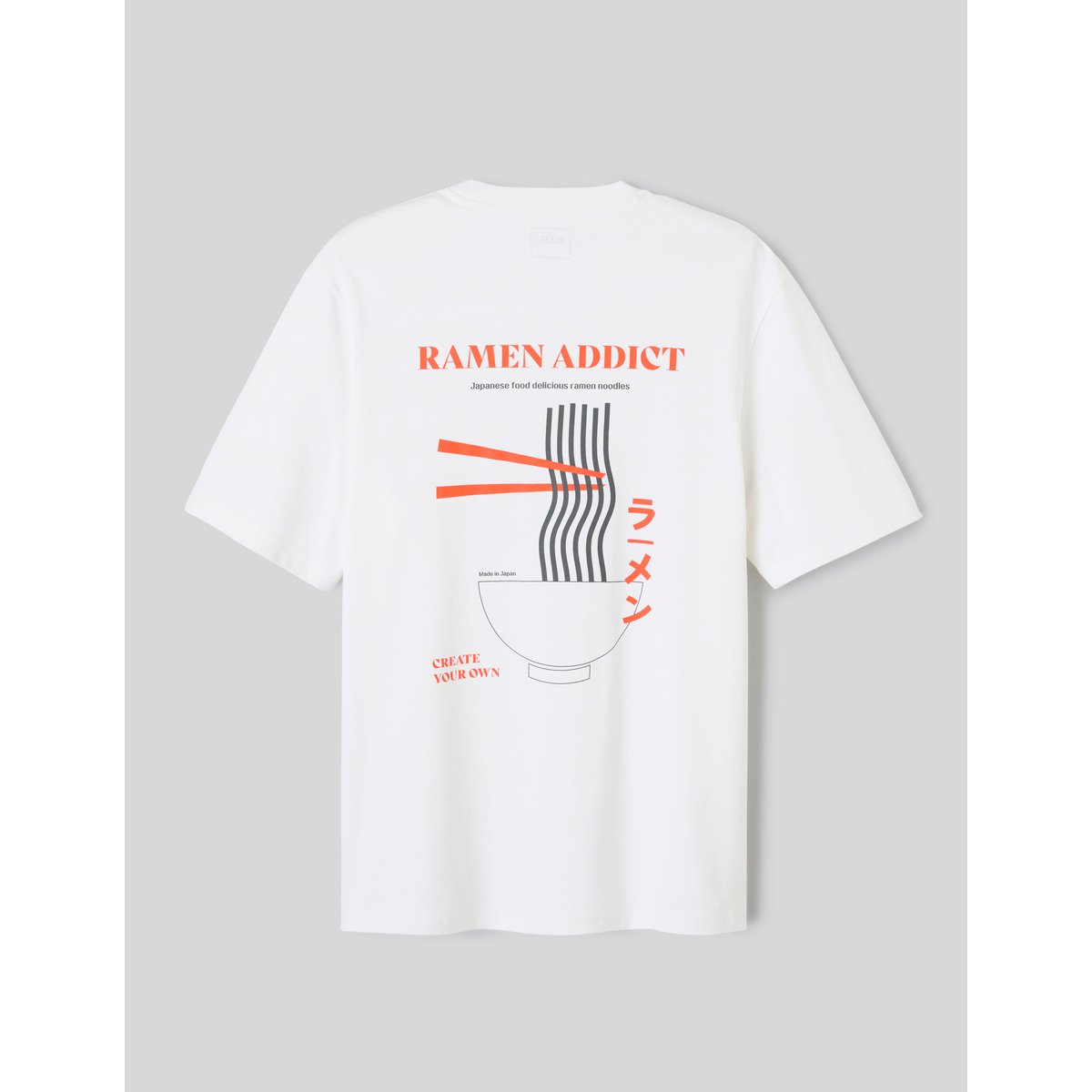 T-shirt imprimé devant/dos blanc, BZB