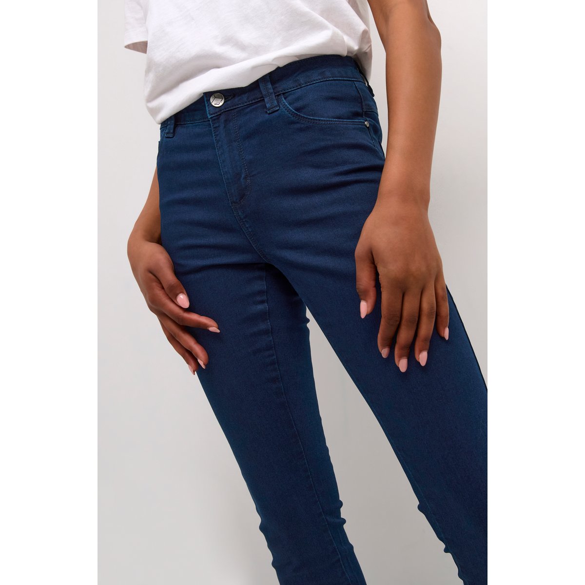 Jeans bleu dark blue denim, KAFFE