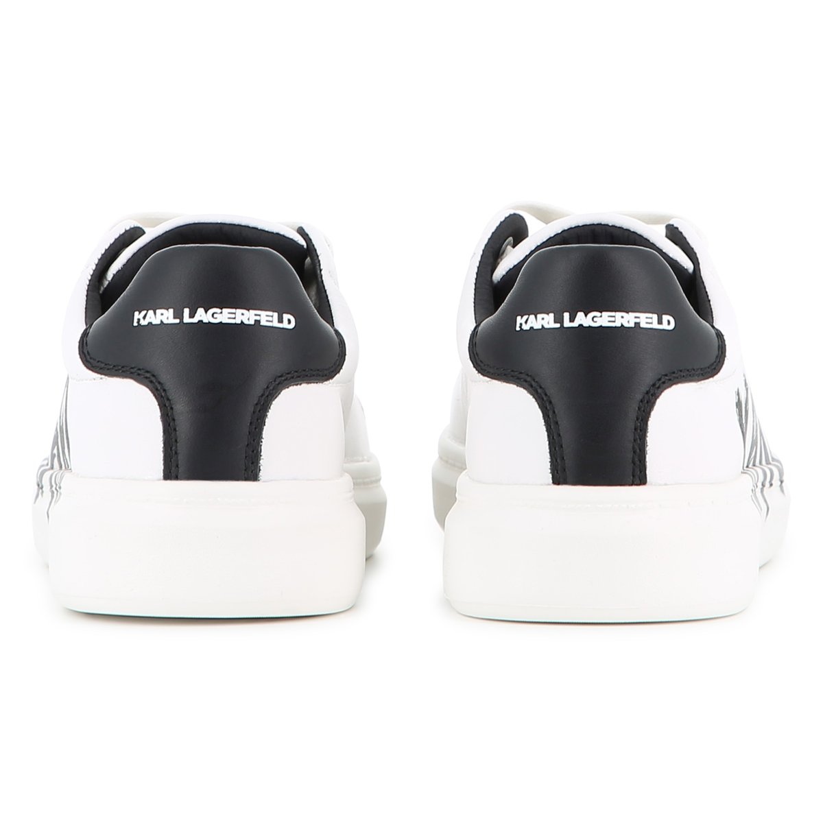 Baskets basse à lacets blanc, KARL LAGERFELD KIDS