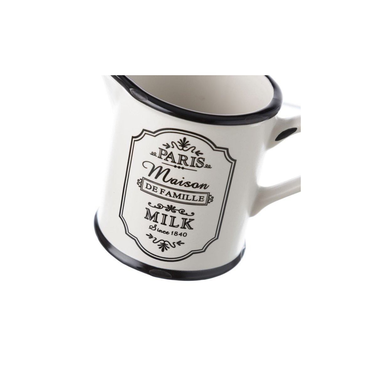 Sucrier + Pot à Lait en Céramique Blanche Paris blanc, WADIGA