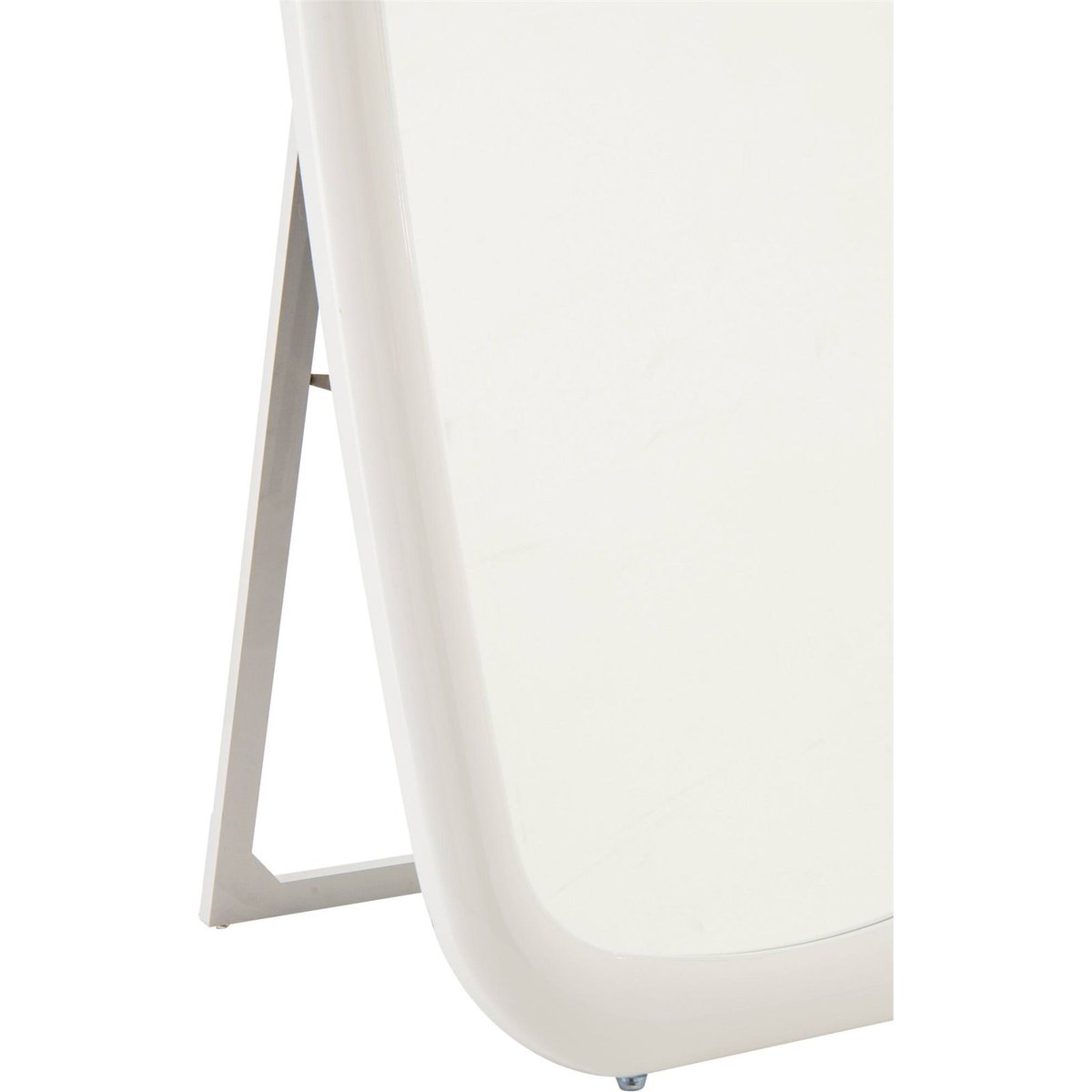 Miroir mural rectangulaire en bois sur pied blanc, RECOLLECTION