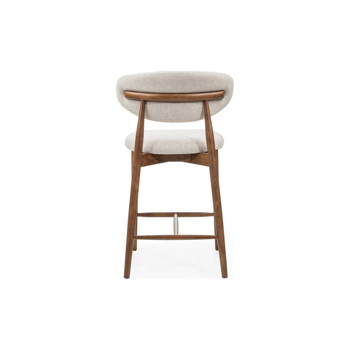 Tabouret de bar collection MIRALI beige et marron chaud, RECOLLECTION