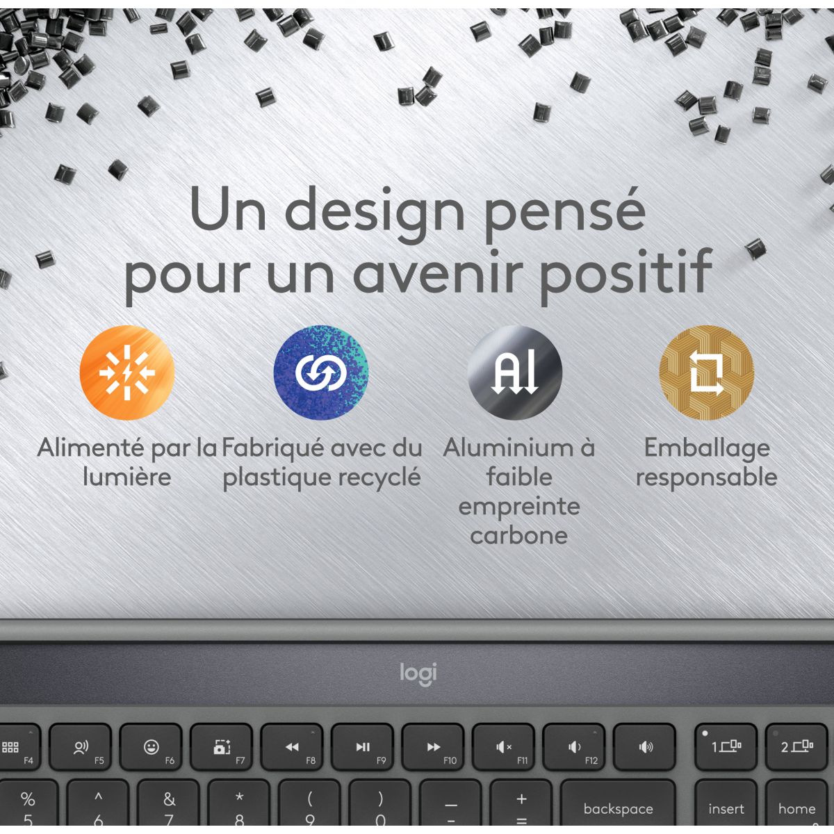 Clavier sans fil Signature Slim Solar+ couleur unique, LOGITECH
