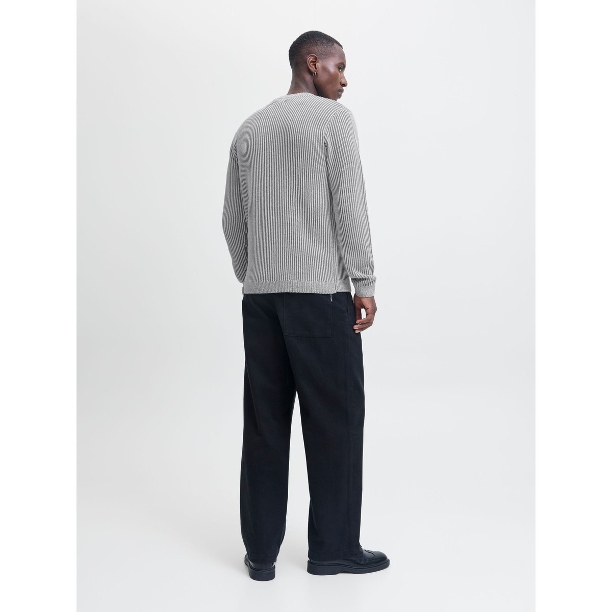 Pull En Maille grise - light grey melange, JACK & JONES