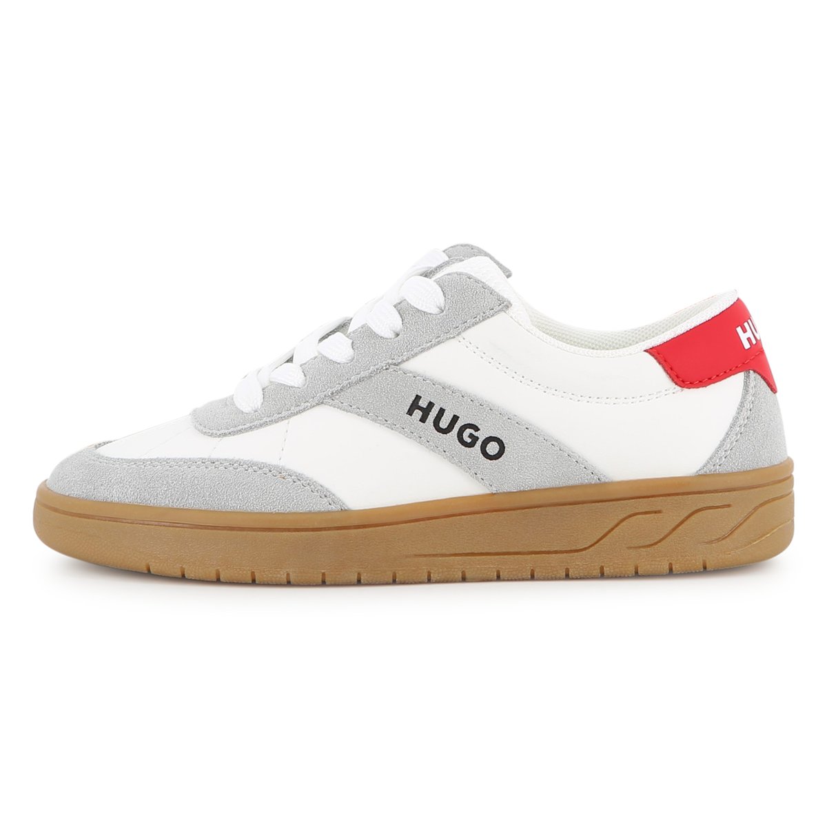 Baskets basse à lacets blanc, HUGO KIDSWEAR