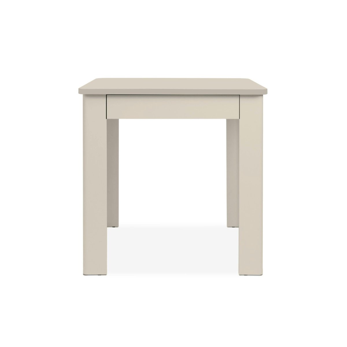 Table de cuisine carrée avec tiroir à couverts ALVA beige, PIER IMPORT