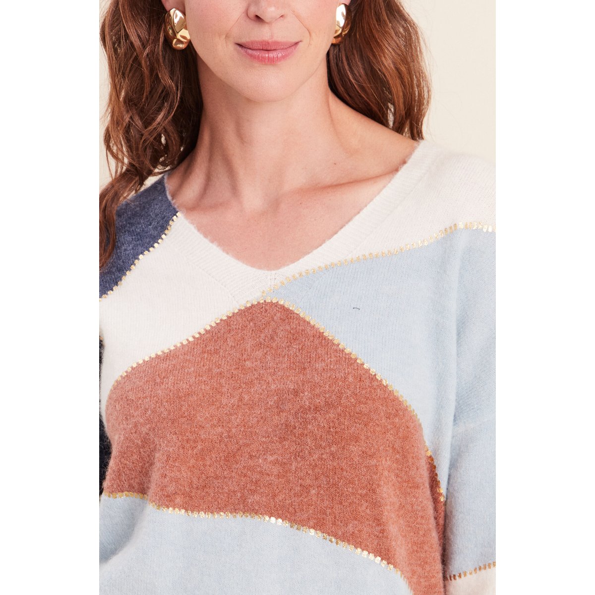 Pull manches longues multicolore, BREAL