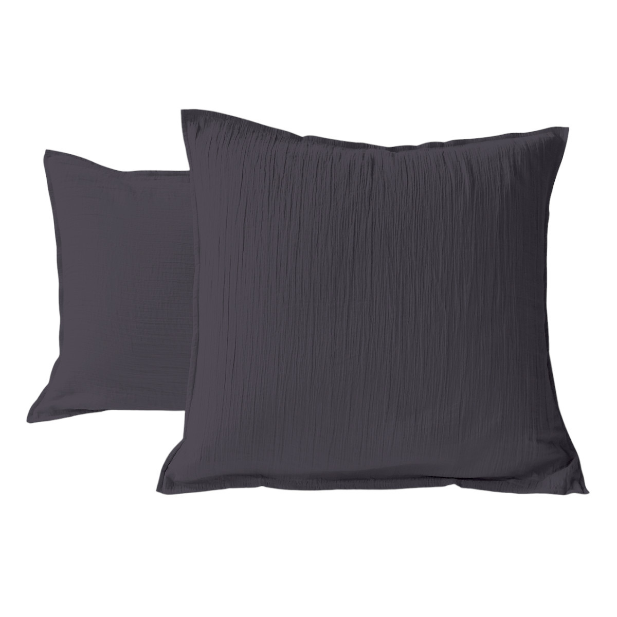 Taie D'oreiller - GAZE DE COTON gris taupe, TRADITION DES VOSGES
